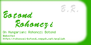 botond rohonczi business card